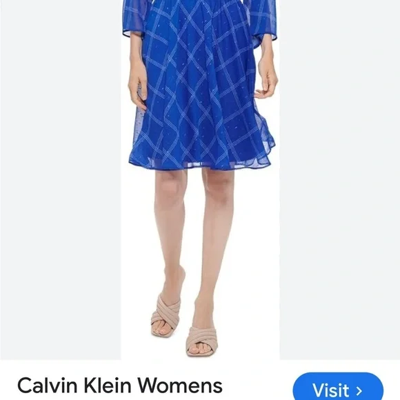 Calvin Klein Sheet Silhouette Dress 6 never worn - Picture 3 of 14